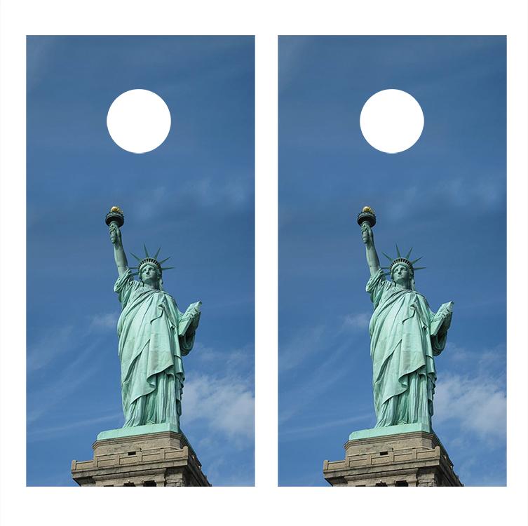 Statue of Liberty Cornhole Board Decals