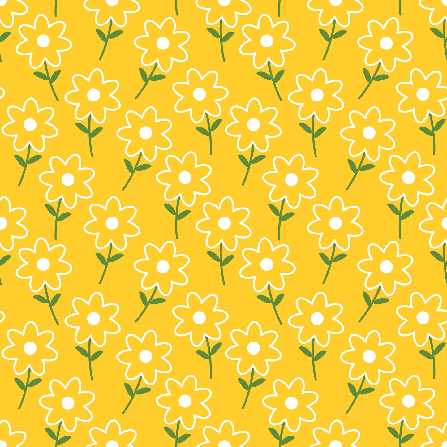 Summer Flowers Fields Wall Mural