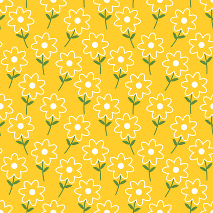 Summer Flowers Fields Wall Mural