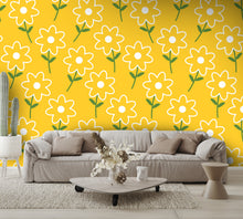 Summer Flowers Fields Wall Mural