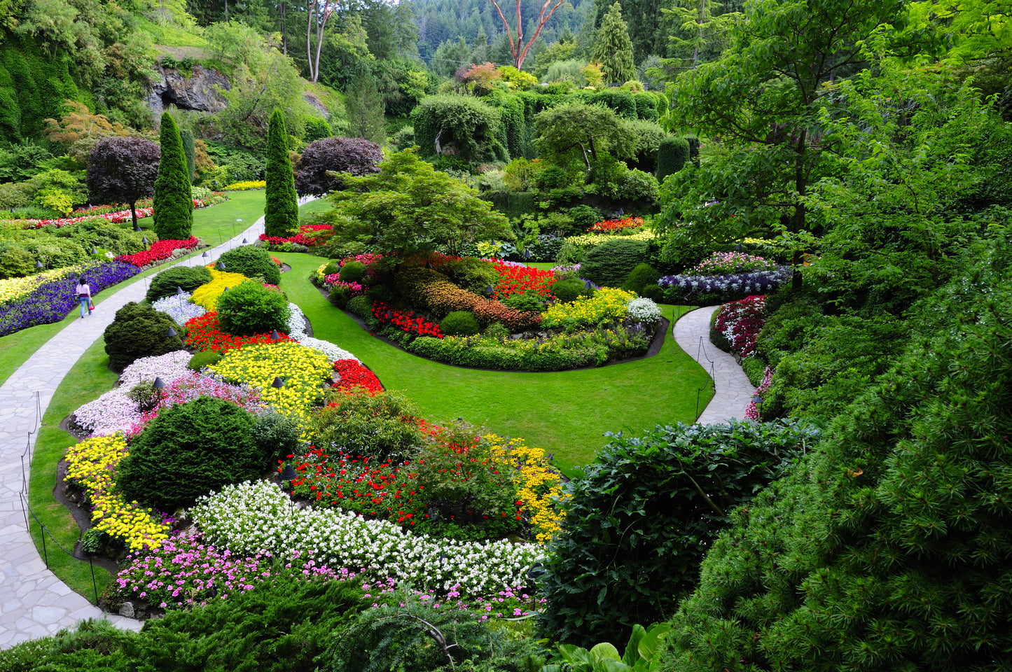 Sunken Garden Wall Mural