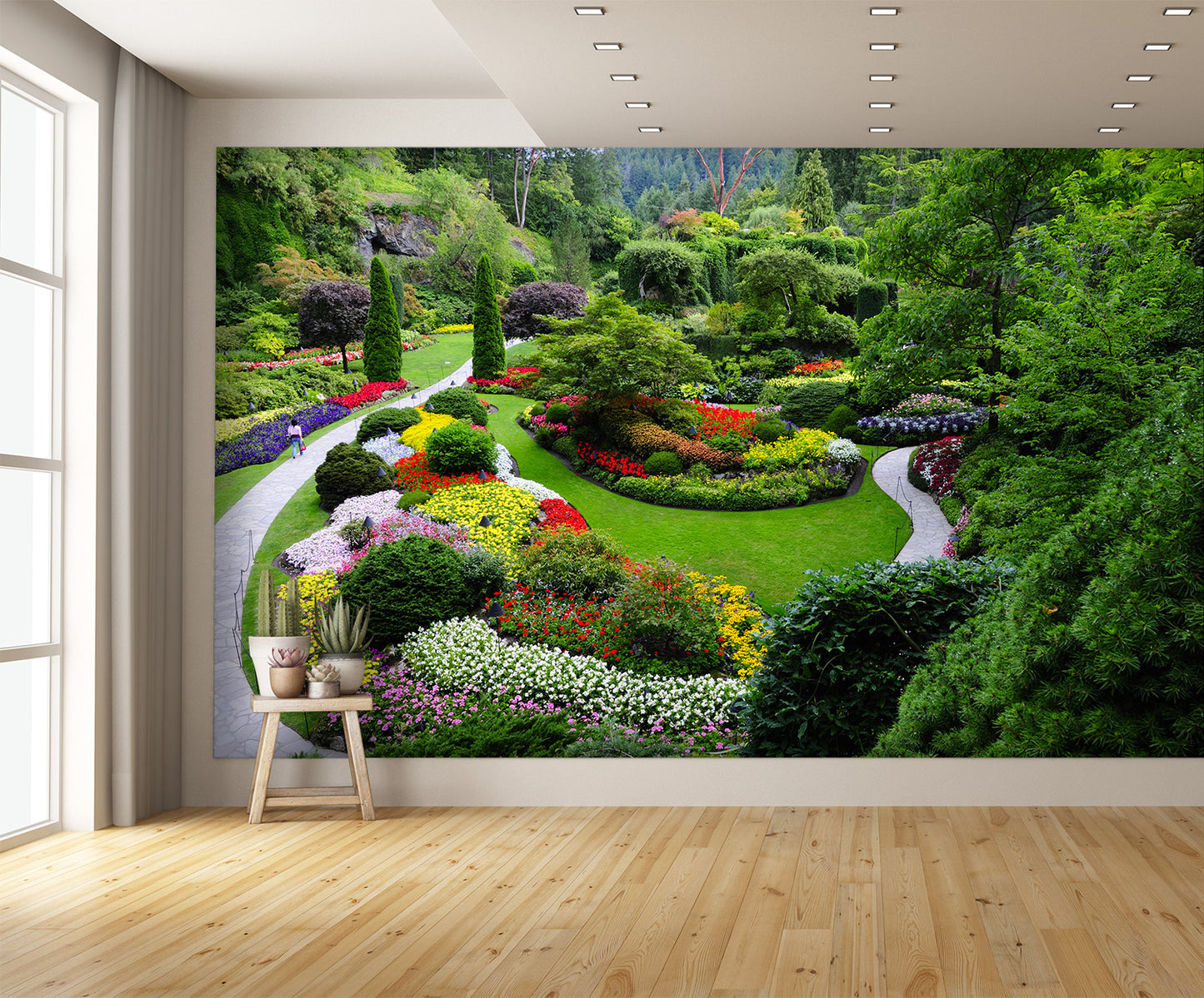 Sunken Garden Wall Mural