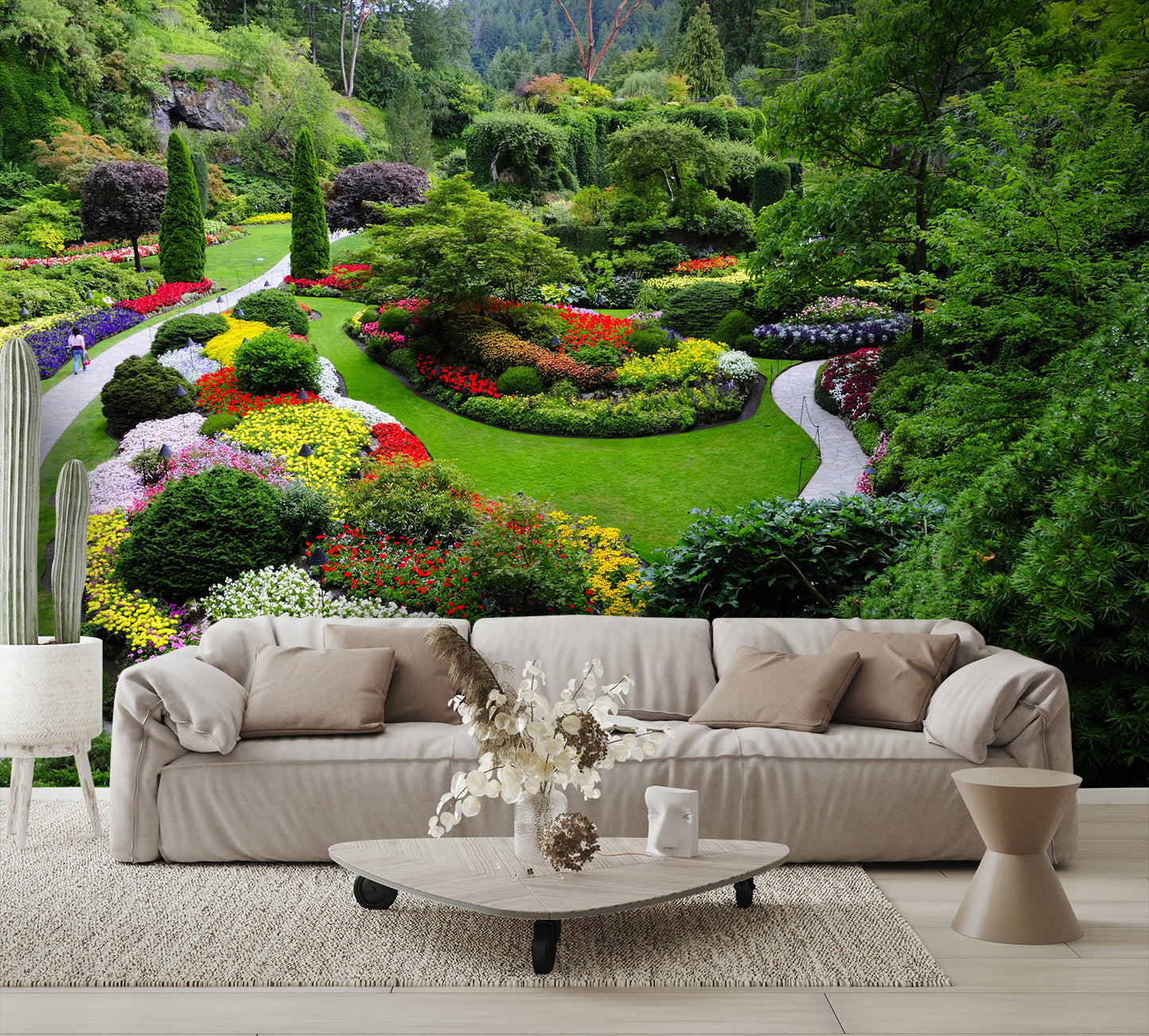 Sunken Garden Wall Mural