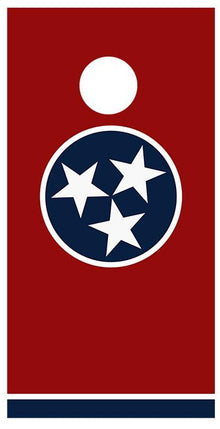 Flag of Tennessee Cornhole Board Decal Wraps