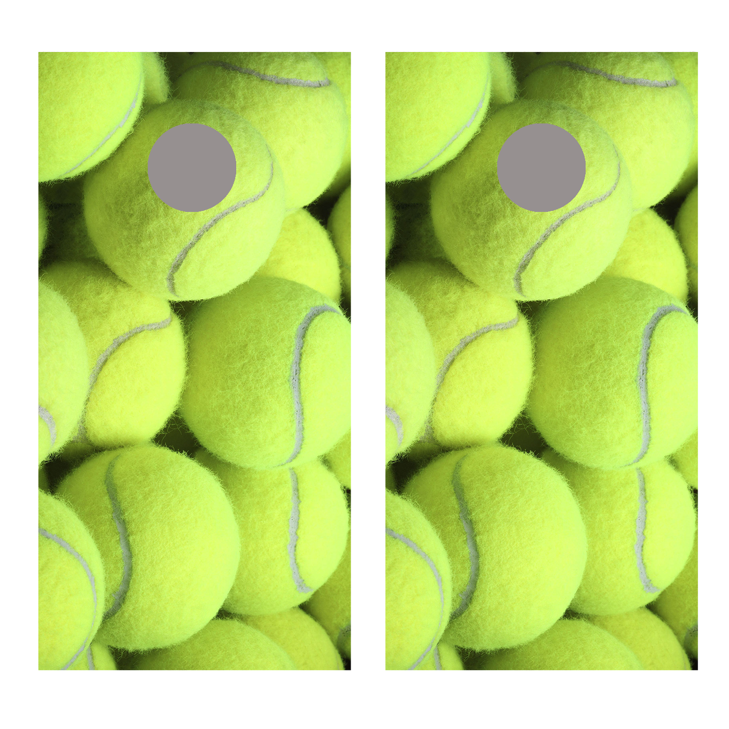 Tennis Balls Big Cornhole Board Decal Wraps