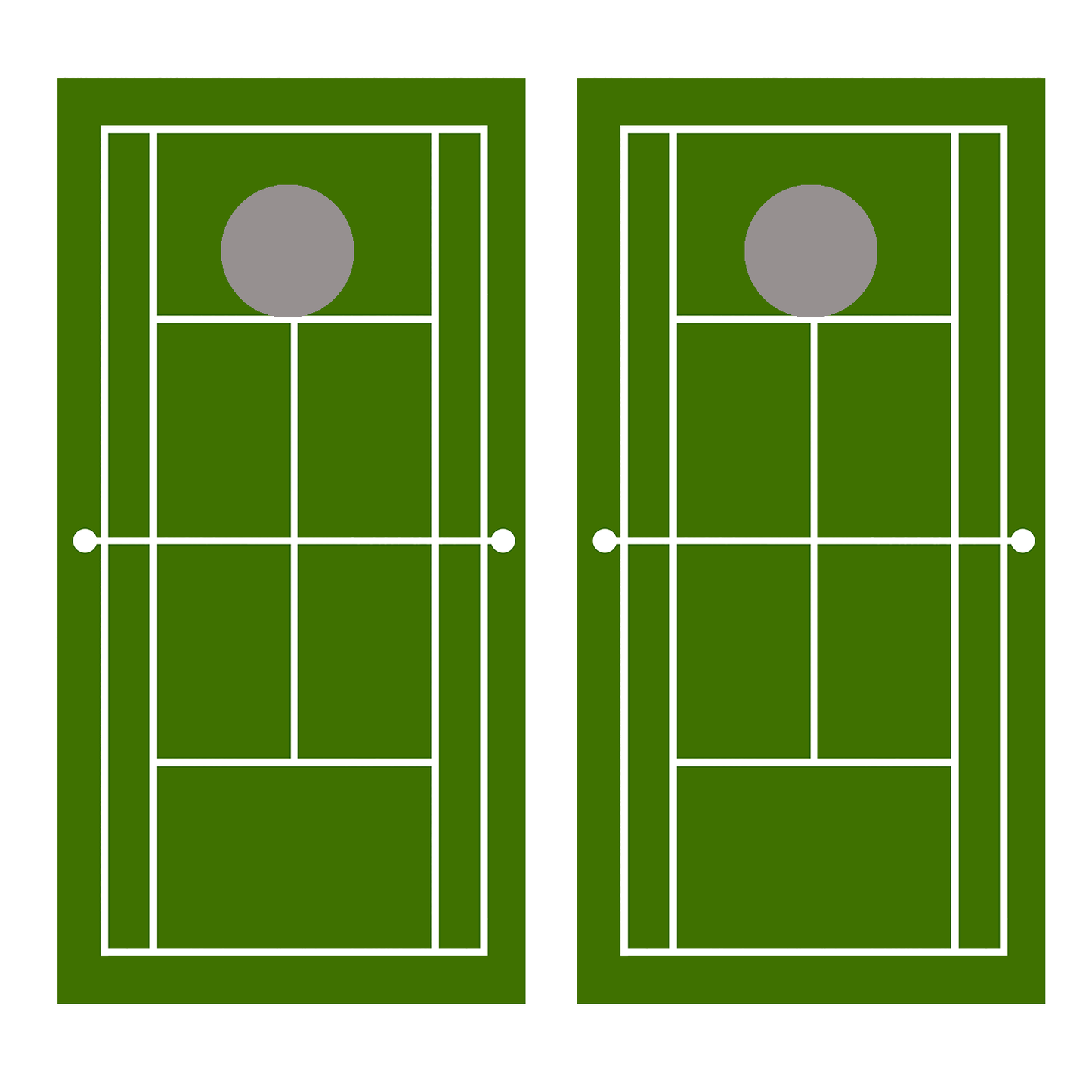 Tennis Court Cornhole Board Decal Wraps