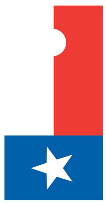 Flag of Texas Corn hole Decal Wrap