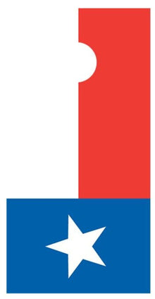 Flag of Texas Corn hole Decal Wrap