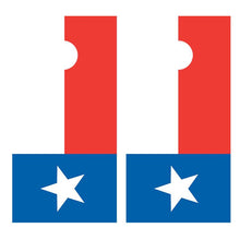 Flag of Texas Corn hole Decal Wrap