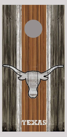 University of Texas Longhorns Wood Corn hole Board Decal Wrap