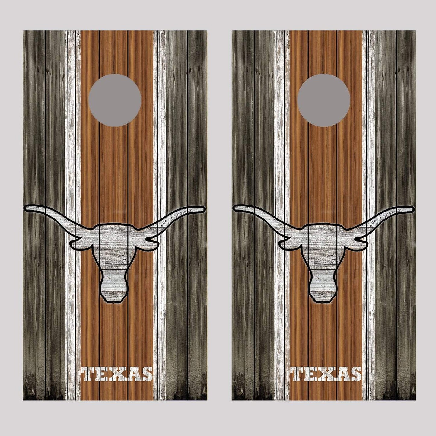 University of Texas Longhorns Wood Corn hole Board Decal Wrap