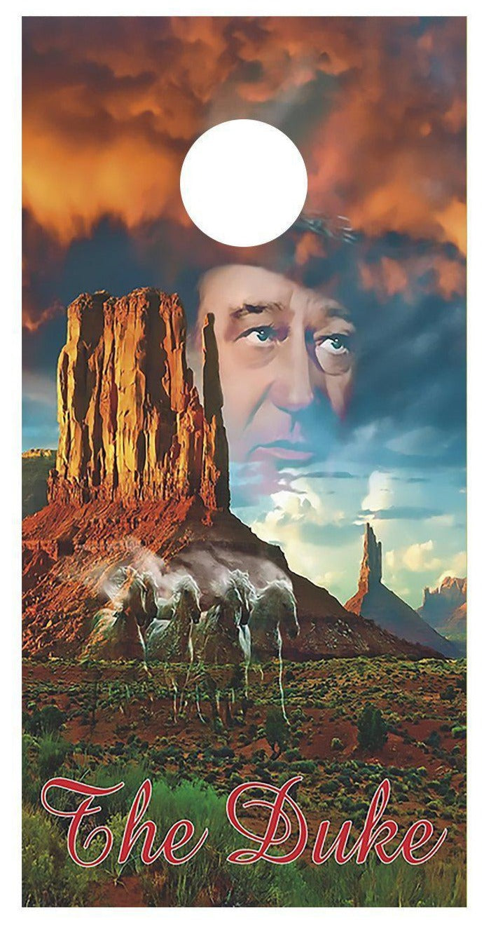The Duke John Wayne Corn Hole Board Decal Wrap