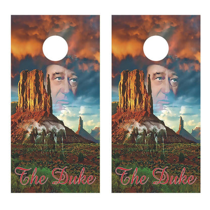 The Duke John Wayne Corn Hole Board Decal Wrap