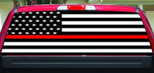 Thin Red Line Firefighter Rear Window Decal