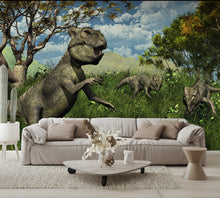 Three Archaeoceratops Dinosaurs Exploring Wall Mural