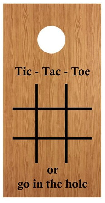 Tic Tac Toe Corn hole Board Decal Wrap