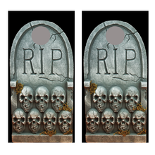 Tombstone R.I.P. Cornhole Board Decal Wraps