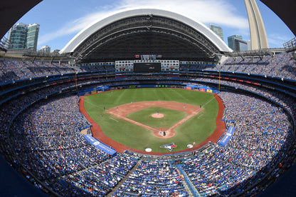 Toronto Blue Jays Rogers Stadium Fisheye Baseball Diamond Field Custom Designed Wallpaper Mural