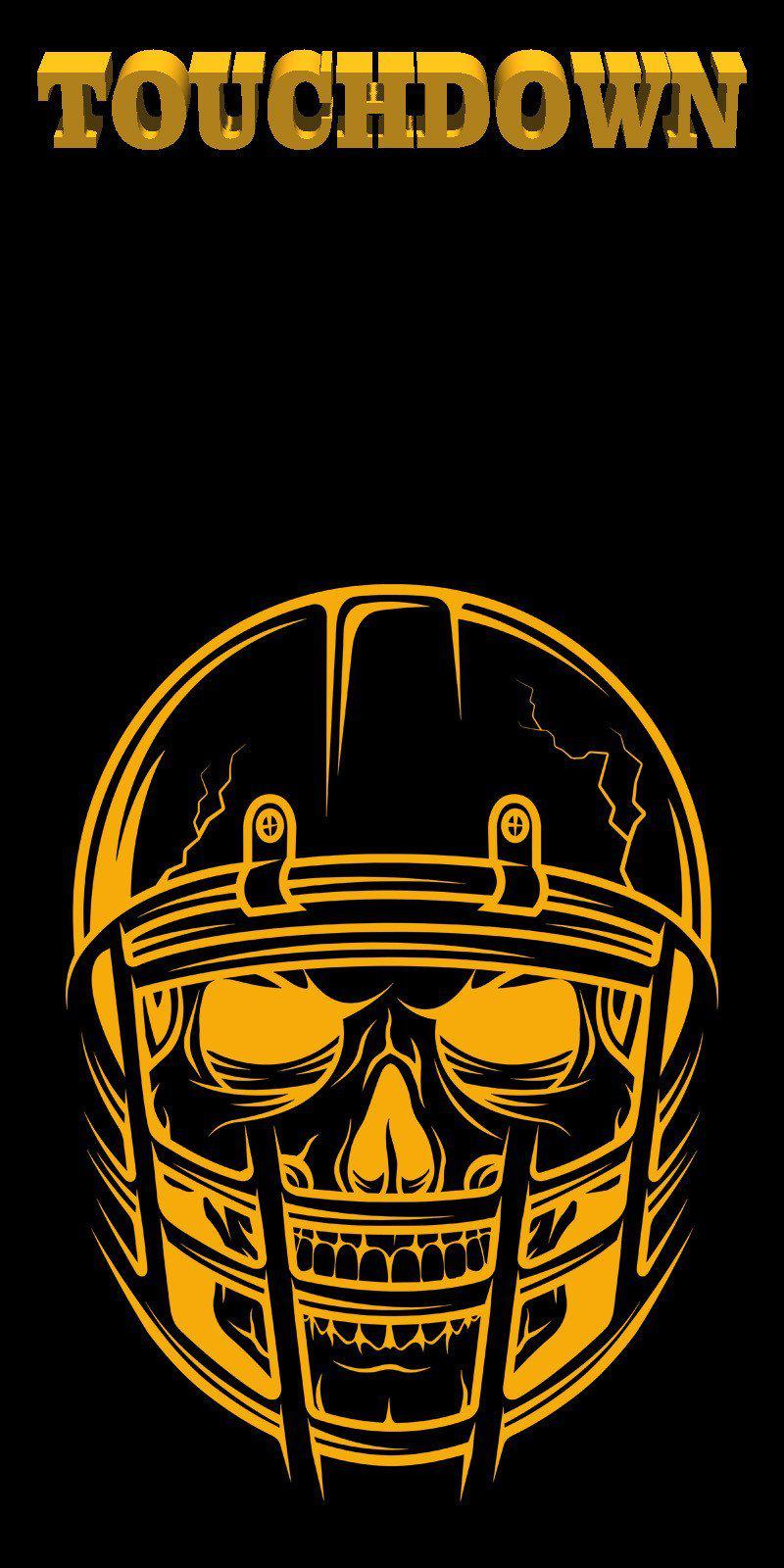 Football Corn Hole Helmet Touchdown Orange Cornhole Wrap - Let's Print Big