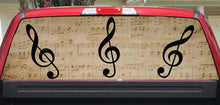 Treble Clef Rear Window Decal