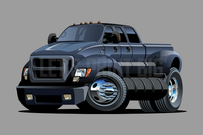 Car Art Truck Cartoon 4 Wall Decal