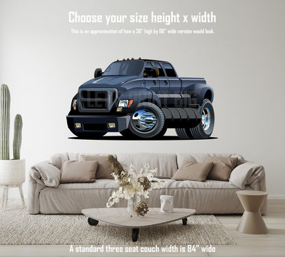 Car Art Truck Cartoon 4 Wall Decal