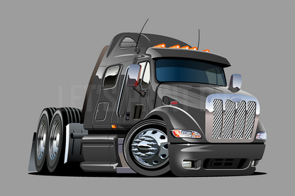 Car Art Truck Set Cartoon Wall Decal