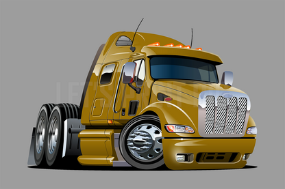 Car Art Truck Set Cartoon Wall Decal