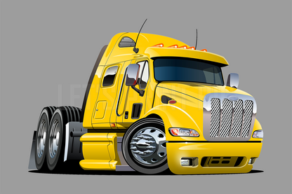 Car Art Truck Set Cartoon Wall Decal