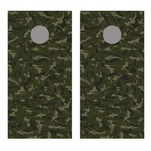 Trucker Green Camo Small Girls Cornhole Board Decal Wraps