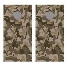 Trucker Desert Camo Large Girls Cornhole Board Decal Wraps