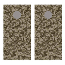 Trucker Desert Camo Small Girls Cornhole Board Decal Wraps
