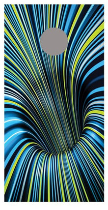 Tunnel Illusion Corn Hole Board Decal Wrap
