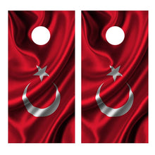 Flag of Turkey Corn hole Board Decal Wrap