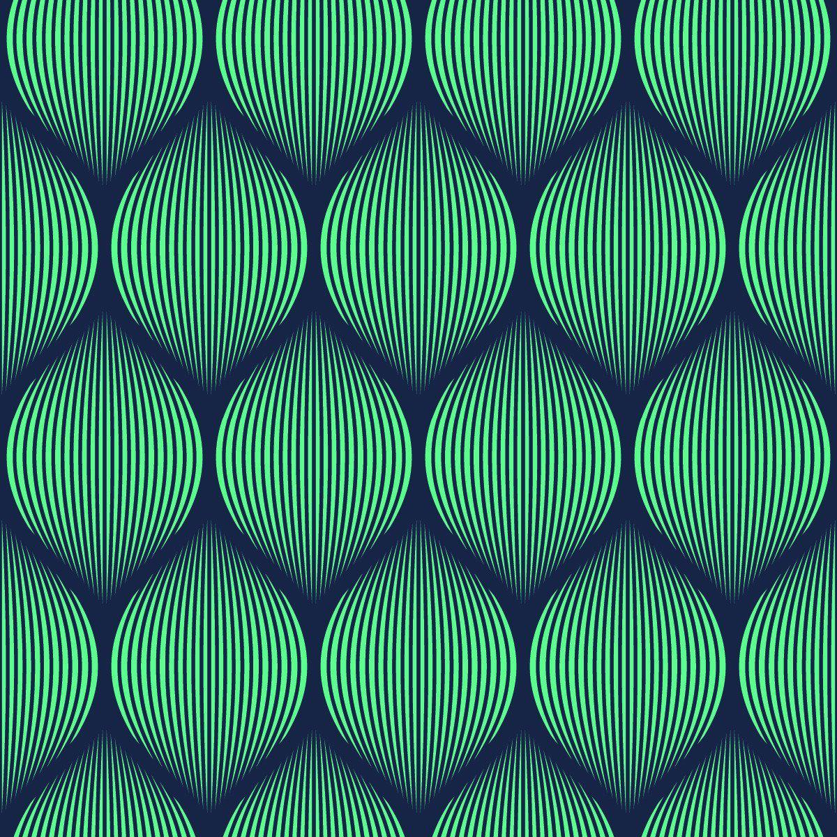 Wallpaper by the square foot Turquoise Pattern - Let's Print Big