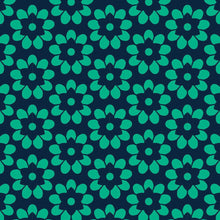 Wallpaper by the square foot Turquoise Flower Pattern - Let's Print Big