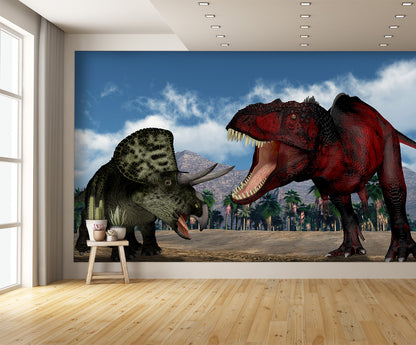 Two Dinosaurs Wall Mural
