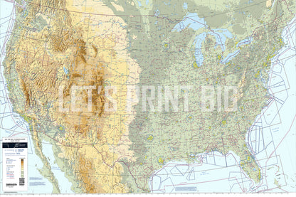 Aeronautical FAA Sectional Chart United States Wall Mural proof