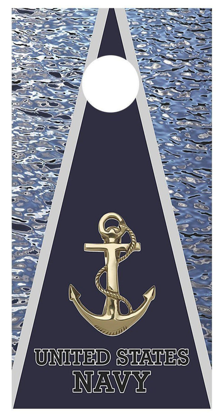 US Navy Water Corn hole Board Decal Wrap