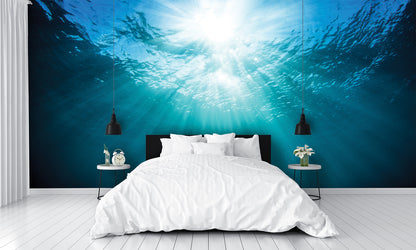 Under Water Looking Up Ceiling Mural