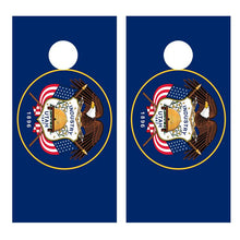 Flag of Utah Cornhole Board Decal Wraps