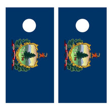 Flag of Vermont Cornhole Board Decal Wraps