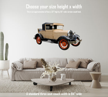 Car Art Vintage Car High Resolution Wall Decal