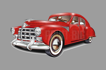 Car Art Vintage Car Challenger Wall Decal