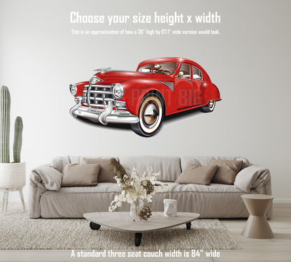 Car Art Vintage Car Challenger Wall Decal