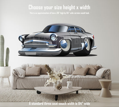 Car Art Vintage Car Cartoon Wall Decal