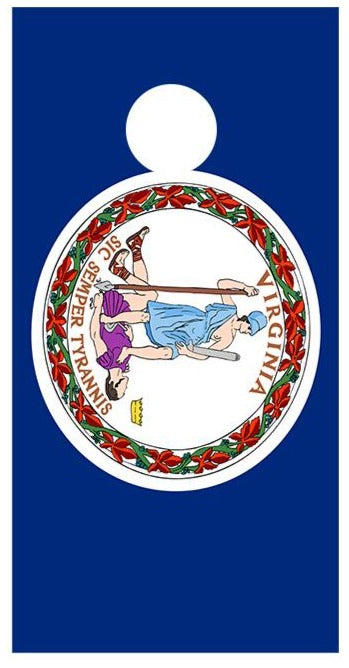 Flag of Virginia Cornhole Board Decal Wraps