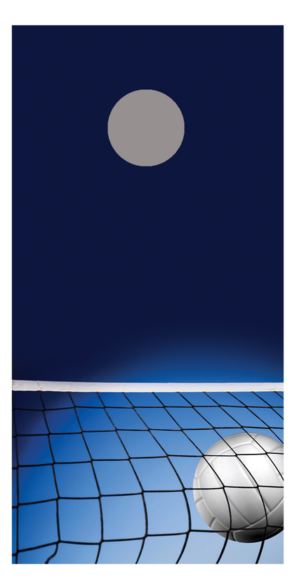 Volleyball and Net Corn Hole Decal Wrap