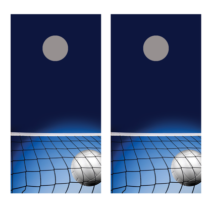 Volleyball and Net Corn Hole Decal Wrap