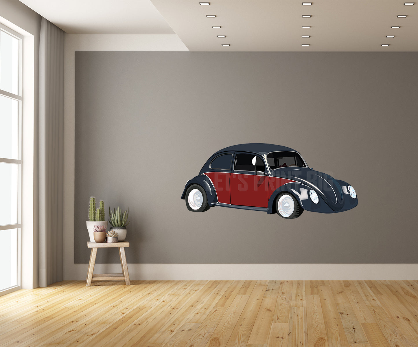 Car Art Volkswagon wall decal version 2